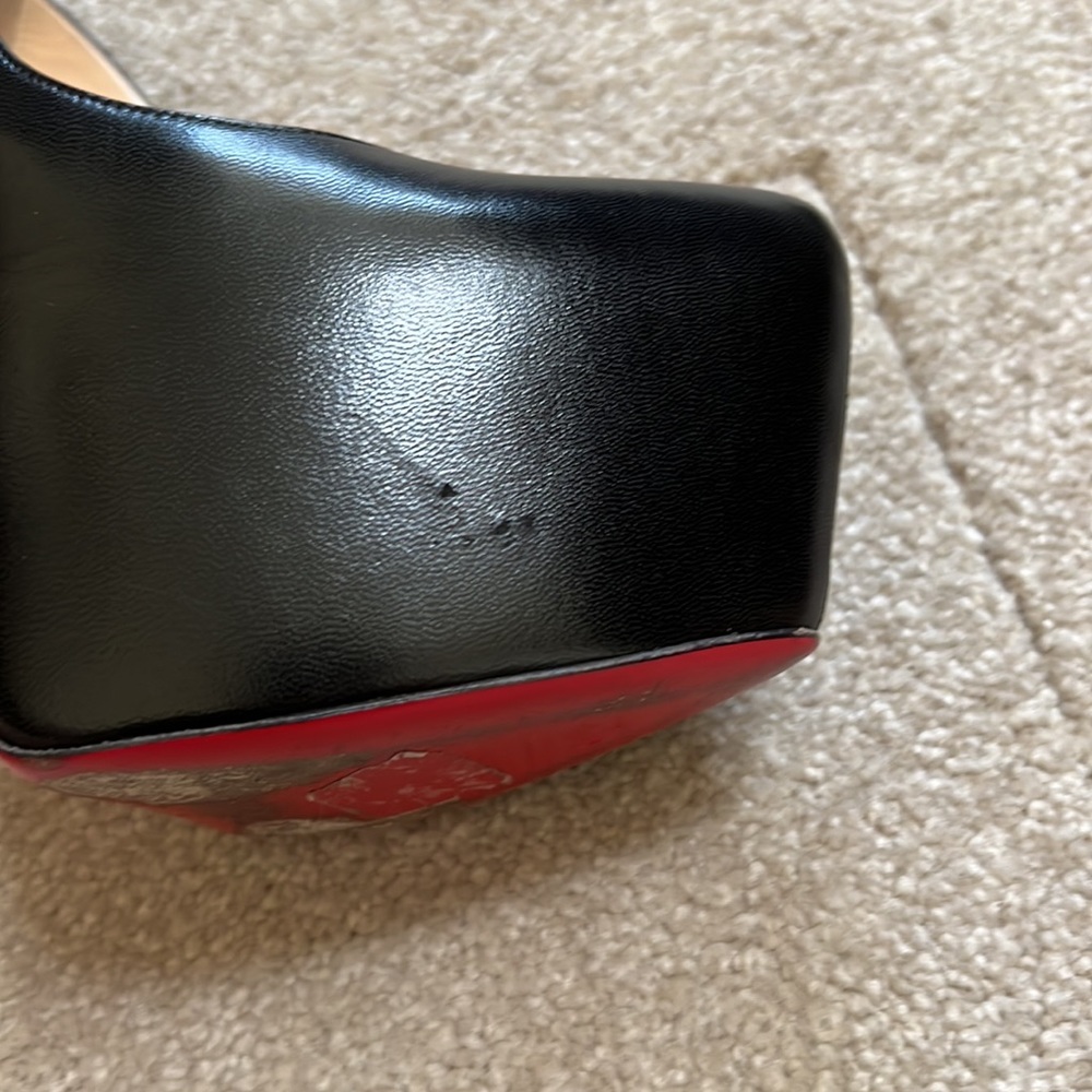 Christian Louboutin Black Daffodile 160mm Kid size 37 - Picture 15 of 16